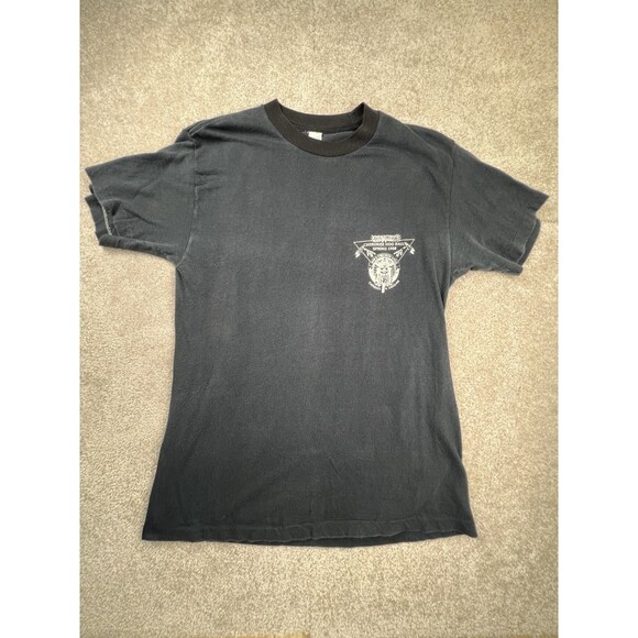 Vintage 1988 Cherokee Rally Bobs Precision Cycle Motorcycle Art Shirt Size Large - Picture 3 of 8